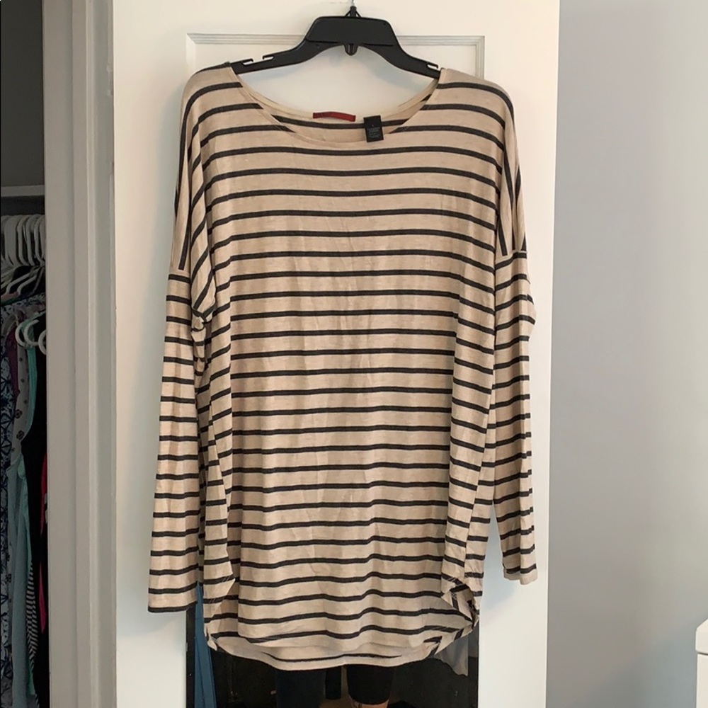 BKE red long sleeved soft top size L